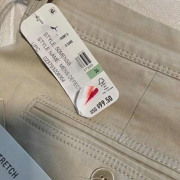 !!!NWT!!! Men’s Tommy Bahama Tan Shorts, 38 - Picture 6 of 12